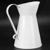 Vase 2x Vintage Tall Shabby Chic Cream Vase Enamel Pitcher Jug Wedding Home Decor