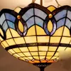 Pendant Lamps Mediterranean Tiffany Ceiling Lamp Stained Glass Kitchen Living Room Bedroom Lights277g