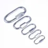 5 PCSCarabiners 1PCS 316 Stainless Steel Oval Quick Links Safety Snap Hook Climbing Carabiner Lock Buckle M4 M5 M6 M8 Silver P230420