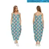 Casual Dresses Dress For Women Halter Neck Summer Christmas Printed Sleeveless Midi Backless Loose Party Sexy Beach Streetwea