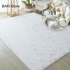 Tapis blanc tapis or Texture doux Imitation lapin cheveux Shaggy tapis pour salon grande chambre tapis chaise tapis personnalisé fourrure tapis 231120