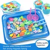 Visbad speelgoed veilig plezier magnetische vissen speelgoed set zomerspel kinderen watertafel buiten indoor feest grappige opblaasbare zwembadspellen