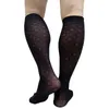 Chaussettes pour hommes voir à travers les hommes noir Floral genou haut Softy drôle robe costume formel Sexy Lingerie bas Long Tube affaires tuyau