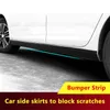 Nieuwe 2m4m Auto Side Rokken Anti-Collision Stickers Rubber Universele Motoren Anti-Kras Bescherming Strip Bumper Drempel Trim Strip