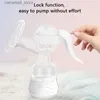 Breastpumps 150ML Manual Breast Pump Milk Collector BPA Free Comfort Adjustable Suction Silicone Hand Pump Breastfeeding Baby Feeding Pumps Q231120