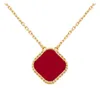 Moda clássica pingente colares para mulheres elegante 4 quatro folhas trevo medalhão colar de alta qualidade gargantilha correntes designer jóia256h