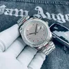 Mensur för män Designer Diamond Watches Rostfritt stål Automatisk mekanisk klocka 41mm guldvatter för kvinnor Montres de Luxe