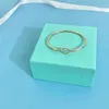 bangle Tiffanyany bracelet T s925 Sterling Silver Love Key Open Bracelet Fashion Classic Versatile Light Luxury Simple Bracelet