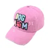 Chapeau de sport de plein air avec lettres monogrammées pour femmes, personnalisé, chien maman, chapeau de Baseball brodé, df077, vente en gros