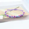 Ny Macaron Color Bead Woven Armband Princess Beaded Armband Party Friendship Student Kids Armband grossist