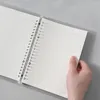 Folha solta caderno recarga 60 folhas espiral pasta página interna grade linha em branco diário agenda planejador escola material de escritório