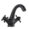 Bathroom Sink Faucets Faucet Dual Handle Vessel Mixer Tap And Cold Separation