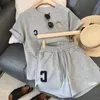 Womens TShirt Casual Sports Suits Women Summer Short Tshirt Tops Wide Leg Shorts Fashion Running Two Piece Sets Clothing Sporty Outfit 230420