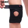 Knee Pads AOLIKES 1PCS Mountaineering Pad With 4 Springs Support Cycling Protector Mountain Bike Sports Safety Kneepad Brace