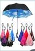 Umbrellas CHand Reverse Umbrellas Windproof Double Layer Inverted Umbrella Inside Out Self Stand 40 Styles Eea1680 Drop Deliv Brh2896948