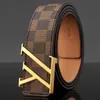 مصمم أحزمة Men Fashion Buckle عرض حزام جلدي أصلي 4.0 سم