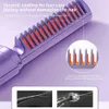 Hair Brushes Mini Hair Straightener Brush Professional Electric Comb Anti-Scalding Fast Heating Hair Brush Portable Wet Dry Styling Tools 231120