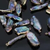 Подвесные ожерелья натуральные фиолетовые жемчужные бусины