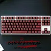 Keyboards Keyboards GMKY Red BLUE Semitransparent Keycaps Cherry Profile DOUBLE SHOT ABS FONT PBT Keycaps ABS Font for MX Switch Mechanical Keyboard