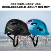 Caschi da ciclismo EXCLUSKY Casco da ciclismo leggero con casco da bici con luce a LED Casco da bicicletta elettrico Casco da bicicletta da strada di montagna Casco da bici Casco da bici Li P230419