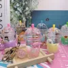 Party Favor Animal Bubble Milk Tea Keychain Creative Mini Coconut Beverage Acrylic Moving Liquid Oil Drop Smyckespresent ZZ