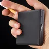 Smoking Pipes 20 pack metal cigarette box, black matte coarse cigarette box, portable, moisture-proof, and pressure resistant for men