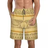 Shorts masculinos Mens Swimwear Nadar Tronco Curto Lótus Egípcio Beach Board Natação Surfing