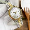 Erkek ve Kadınlar Saat Tasarımcıları Lüks Elmas Roman Naklılar Otomatik Hareket Saati Boyutu 40mm Paslanmaz Çelik Malzeme Fadess Su Geçirmez Auroro