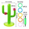 Inflatable Cactus Ring Toss Game Set Summer Pool Beach Toys Luau Party Supplies Target Floating Swimming Rings Decoration Supplies