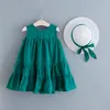 Abiti da ragazza Abiti estivi per neonate Abiti alla moda per principessa Cappello per bambini Abiti per vacanze Compleanno Abbigliamento per bambini Abbigliamento casual