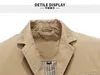 Men's Suits Men Jacket Cotton Washed Suit Coats Casual Slim Fit Luxury Business Jaqueta Masculina Outwear Military Bomber Jackets