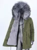 Kvinnor Down Parkas 2023 Vattentäta män Natural Big Real Raccoon päls Coat Lång vinterjacka krage Huven Tjock varm streetwear 231120