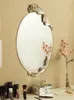 Specchi Nordic HD Specchio da parete Arte creativa Pareti Decorazioni per la casa Trucco Camera da letto rotonda Bagno Specchio cosmetico