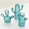 Vases Cactus Shaped Home Ornaments Hydroponic Terrarium Container Colorful Desktop Flower Pots