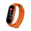 Nuovo braccialetto intelligente M6 Orologio Fitness Tracker Frequenza cardiaca Monitor della pressione arteriosa Schermo a colori Bracciale intelligente Braccialetti intelligenti