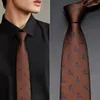 BOWIS Ties Brown vintage remis męska osobowość Brytyjska bankiet garnitur koszulki biznesowej profesjonalna moda