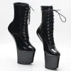 Boots 8 Inch High Heelless Exotic Pole Dance Platform Ankle Extreme Fetish Size36 In Stock Fast 231120