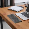 Tastiere Tastiere Tastiera wireless 2.4G Sottile e compatta con tasti numerici Layout spagnolo Adatto per laptop IMac/Mac MacBook (Nero e grigio)