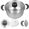 Bouilloire à thé à Double chaudière à Induction, Pot à lait en acier inoxydable, ustensiles de cuisine sains, petit cuiseur vapeur, casseroles de cuisine pratiques pour bébé pour la cuisine