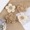 Party Decoration 5pcs Hessian Roses Burlap Flower Wedding Decor DIY Gift Packing Accessories Rustic 5BB5785