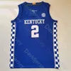 Maillot de basket-ball des Wildcats du Kentucky, collège NCAA, Antonio Reeves, Rob Dillingham, Tre Mitchell, D.J. Wagner Reed Sheppard Justin Edwards Thiero Bradshaw Tshiebwe