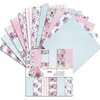 Embrulho de presente Alinacutle Paper Pad Charming Floral 24 folhas 6 "x6" Design de álbum de recados