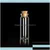 Packing Bottles Other 455Ml Mini Diy Cute Small Cork Stopper Glass Vial Jars Containers Bottle Drift Pendant Empty C3 Drop Delivery 2 Dhe4I