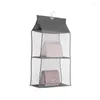 Storage Bags Foldable Hanging Bag Organizer Folding Shelf Purse Handbag Hanger Wardrobe Space Saving Closet