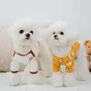 Ropa para perros Linda versión coreana de ropa para el hogar Primavera y otoño Camiseta para mascotas Teddy Than Bear Dos piernas Ropa cálida