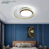 Plafondverlichting Moderne plafondverlichting LED-lamp voor woonkamer slaapkamer studeerkamer Wit zwarte kleur opbouw plafondlamp Deco AC85-265V Q231120