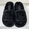 Slippers Winter Mooie Fee Home Schoenen Naaiontwerp Bovenste Dikke Bodem Dames Sandalen Wol Materiaal Open Teen Dames Warm