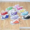 Keychains Lanyards Mini Shoes Keychain Bag Charm Woman Men Kids Key Ring Holder Gift Chic Sneaker Car Pendant25655 Drop Delivery Fas Otbfr