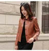 Frauen Leder 2023 Echt Jacke Frauen Koreanischen Stil Frühling Herbst Echte Jacken Kurze Slim Fit Chaquetas Para Mujer