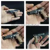 Modo Acessórios Beretta 92F Pistola de Metal Sem Letra Miniatura Modelo Chaveiro Brinquedos Traje Adereços Artesanato Pingente Mens e Mulheres Bi Dhfl5